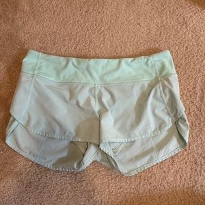 Mint Green Lululemon Shorts